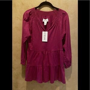 New For The Republic Smocked Top NWT
